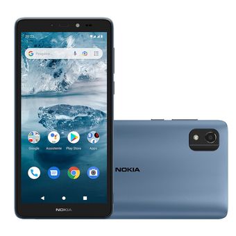 Smartphone Nokia C2 2nd Edition 4G 32 GB Tela 5,7" Câmera com IA Android Azul - NK086