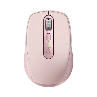 Mouse Logitech sem Fio MX Anywhere 3 Unifying e Bluetooth Rosa