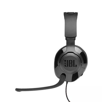 Headphone JBL Quantum 200 com Fio e Microfone Flip-Up Over-ear Gamer Preto