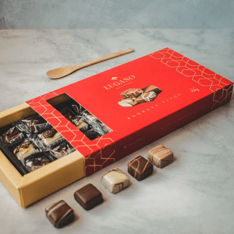 Caixa Lugano Bombons Finos de Chocolate 234g
