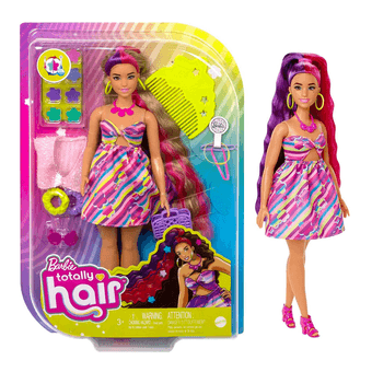 Boneca Mattel Barbie Totally Hair Vestido de Flores