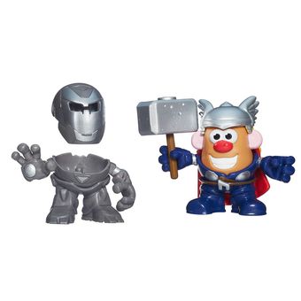 Mini Boneco Mr. Potato Head - Marvel - Thor e Iron Man - Hasbro - Disney