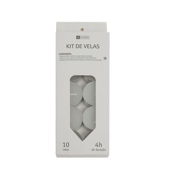 Kit de Velas Le Rechaud com 10 Peças Branco