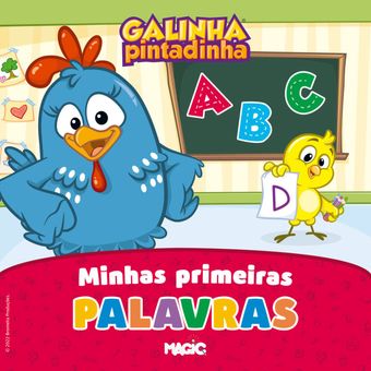 Livro Infantil Escolar Baby Primeiras Palavras - Galinha Pintadinha