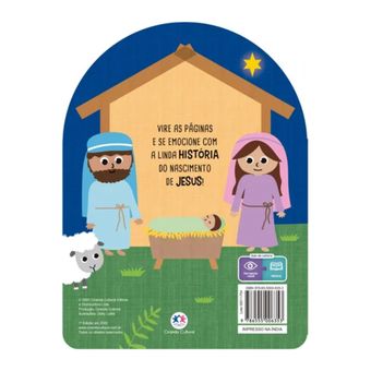 Livro Infantil Cartonado Olhinhos - O Nascimento de Jesus