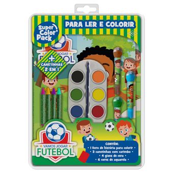 Super Color Pack - Para Ler e Colorir - Vamos Jogar Futebol