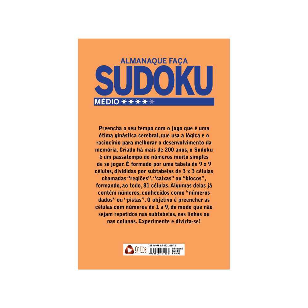 Alamanaque Sudoku Médio + Brinde