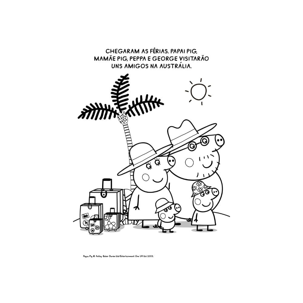 Casas para colorir  Peppa pig colouring, Peppa pig coloring pages,  Coloring pages