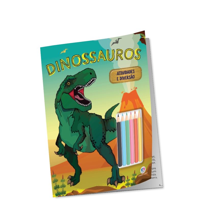 Meu Primeiro Livro De Colorir Com Lápis Dinossauros - Bom Preço