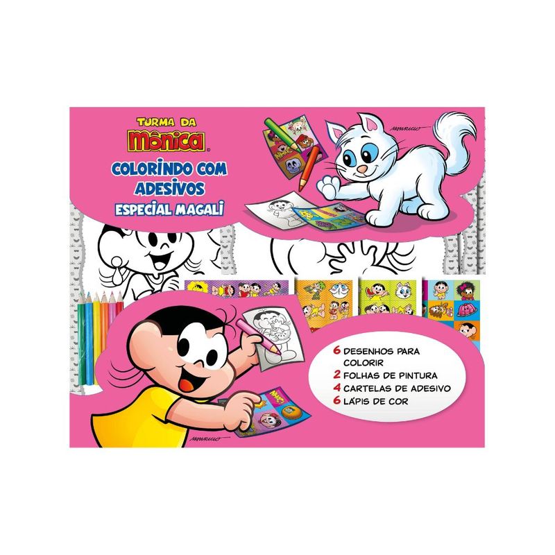 Turma da Monica - Colorindo com adesivos especial - Ed. Online