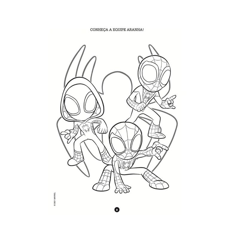 Livro Infantil 50 páginas para colorir - Homem-Aranha
