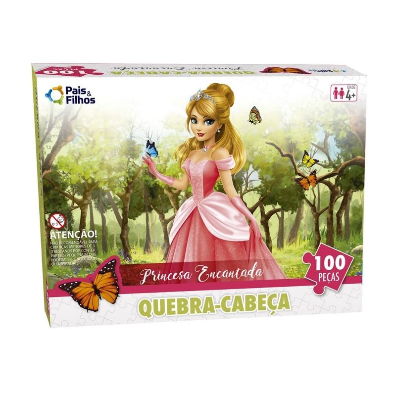 Quebra Cabeça 150 peças Princesa Pais E Filhos - Shopel Papelaria