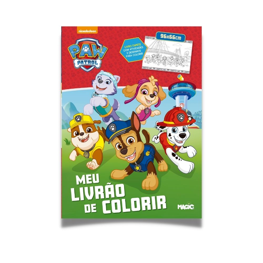 Patrulha Canina Kit Livros para Colorir e Atividades