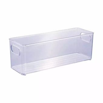 Caixa Organizadora Plasútil de Plástico Transparente Multiuso 30x10x10,4cm