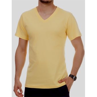 Camiseta Masculina Amarelo | Pau a Pique