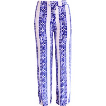 Calça Pantalona estampada Azul | Pau a Pique
