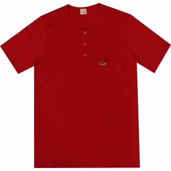 Camiseta botões Vermelho | Pau a Pique