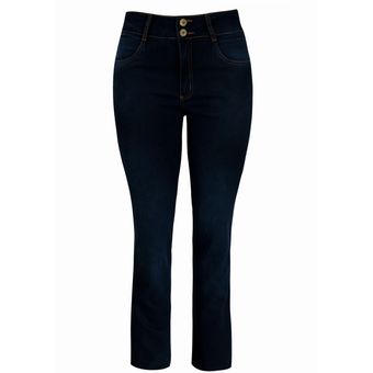 Calça Jeans reta Básica Azul Escuro | Pau a Pique