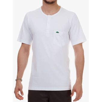 Camiseta botões Branco | Pau a Pique