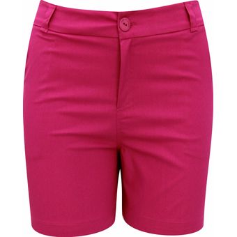 Shorts de Sarja Liso Pink | Pau a Pique