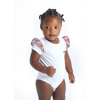 Body Infantil Menina Borbobola – Tam. 3 a 12 meses – Branco