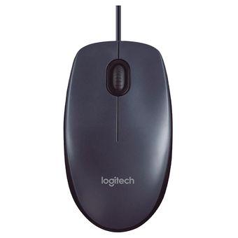 Mouse com Fio Logitech M90 Cinza - 910004053