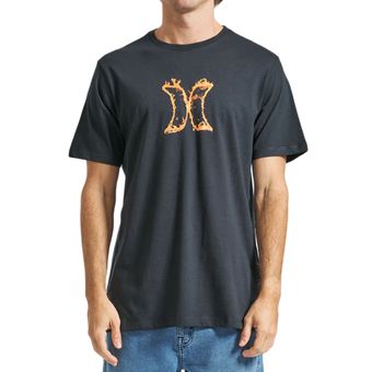 Camiseta Masculina Hurley Silk Icon Fire