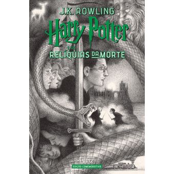 Livro Harry Potter e as Relíquias da Morte (capa Dura) - Edição Comemorativa dos 20 Anos da Coleção Harry Potter