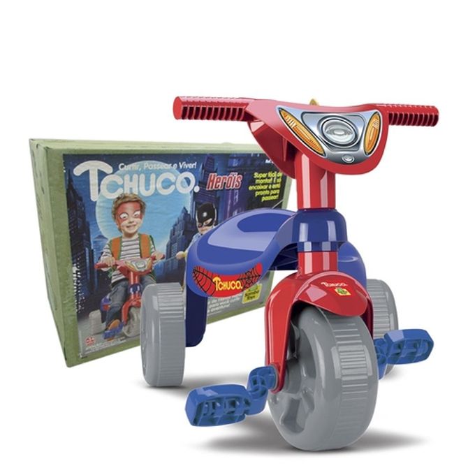 Triciclo Infantil Meninas Gatinha Som Luz 2 Em 1 Com Pedal