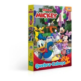 Quebra Cabeça Toyster Estampa Mickey Disney Junior 150 Peças Novo Papel