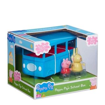 Mini Figura e Veículo Sunny Peppa Pig Onibus Escolar