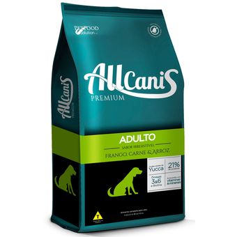 Ração para Cães Adultos Allcanis Premium Frango Carne e Arroz