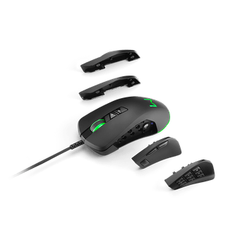 Mouse Gamer Warrior Moray 10000DPI Personalizável LED RGB - MO278