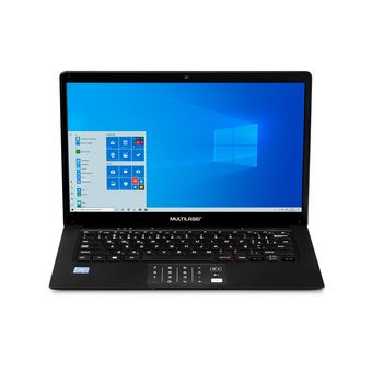 Notebook Multilaser Legacy Book com Windows 10 Home Processador Intel Celeron Memoria 4GB 64GB Tela 14,1 Pol. HD Preto – PC250