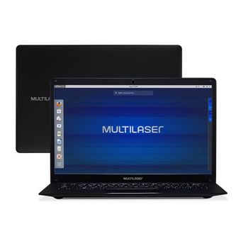 Notebook Multilaser Legacy Intel Celeron 4GB 500GB 14.1 Pol. Full HD Linux Preto - PC210