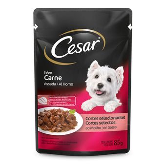 Alimento Úmido Cães Adultos Cesar Carne Assada ao Molho 85g