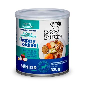 Alimento Úmido Pet Delícia Natural Cães Sênior 320g