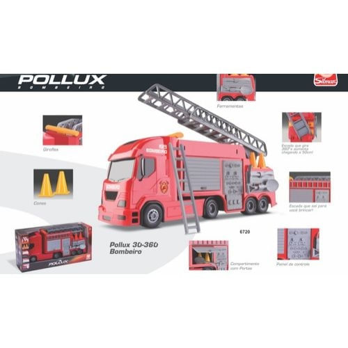 CAMINHAO BOMBEIRO POLLUX 6720