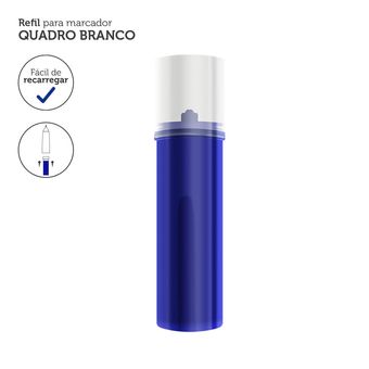 Refil p/ Marcador Quadro Branco 3,5ml Azul Caixa c/ 12un - Keep - MR002