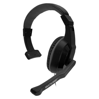 Headset Monoauricular P3 3.5mm Microfone com Redução de Ruído Preto Multilaser - PH374