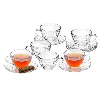 Conjunto de Xícaras de Chá Le Picnic em Vidro 6 Peças 230ml