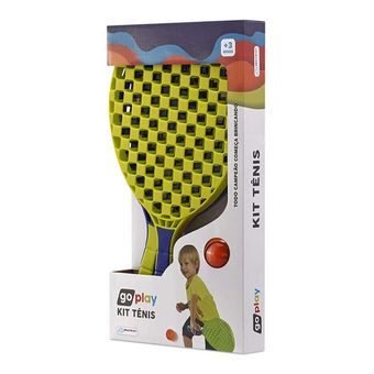 Go Play Kit Tênis com 2 Raquetes e Bolinha Indicado para +3 Anos Multikids - BR949