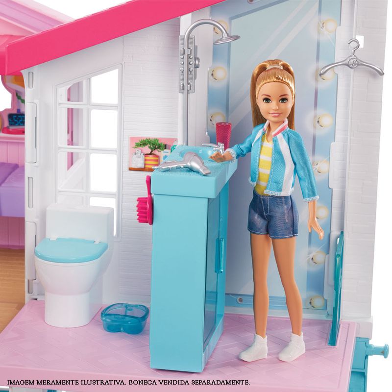 Playset Barbie - 90 Cm - Casa da Barbie - Casa Malibu - Mattel