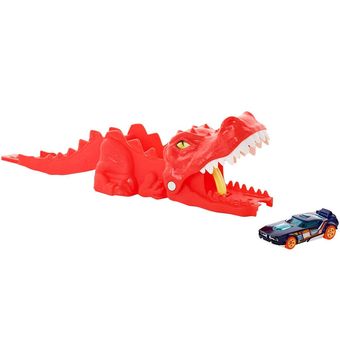 Pista de Percurso Hot Wheels City Mattel Lançadores Nemesis Dinossauro T Rex