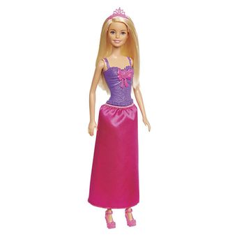 Boneca Barbie Mattel Reinos Mágicos Vestido com Laço Roxo e Rosa