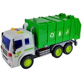 Veículo Shiny Toys com Som e Luz Caminhão de Lixo