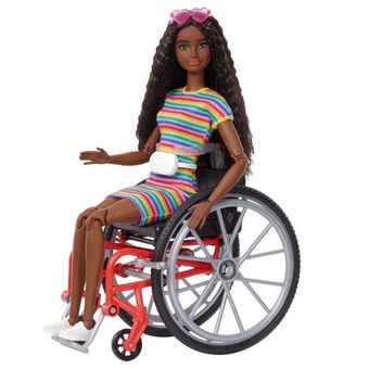 Boneca Mattel Barbie Fashionista Cadeirante Negra