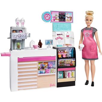 Playset E Boneca Mattel Barbie Careers Cafeteria
