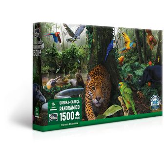 Quebra-Cabeça Toyster Floresta Amazônica Game Office 1500 Peças