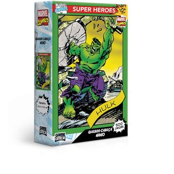 Quebra-Cabeça - Marvel Comics - Hulk - 500 Peças - Game Office - Nano - Toyster
